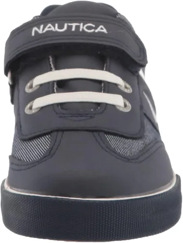 Vista 2 de Nautica Zapatos deportivos para niños, con correa ajustable, correas elásticas, zapatos casuales para niños y niñas (bebéniño pequeño)