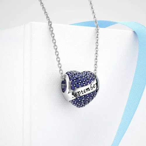 Vista 4 de Abalorio Dalaran de plata de ley 925 con forma de corazón, para brazalete, feliz cumpleaños, para mujer