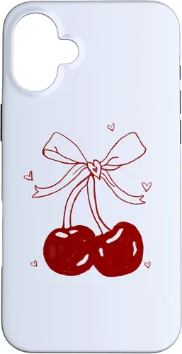 Vista 23 de Cherri Ties Baby Blue Cherry Bow Case for iPhone 17