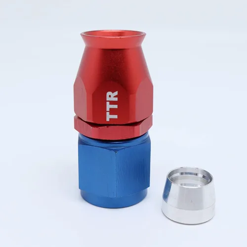 Vista 4 de TT Racing AN-10 Acero inoxidable PTFE (teflón) Gas combustible etanol E85 manguera de línea de aceite de 20 pies con kit giratorio de extremo