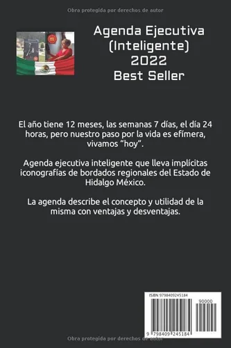 Vista 2 de AGENDA EJECUTIVA INTELIGENTE 2022 ICONOGRAFÍAS DE BORDADOS REGIONALES HIDALGO MÉXICO (Spanish Edition)