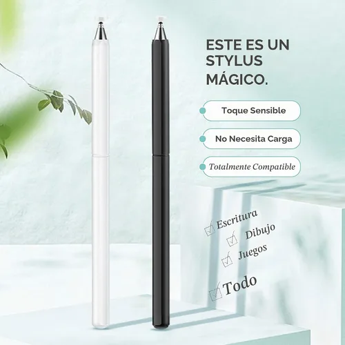 Vista 2 de Lápiz capacitivo para pantalla táctil, lápiz universal de alta sensibilidad y precisión con punta de disco capacitiva para Apple