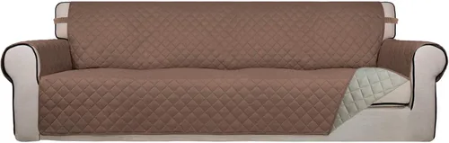 Vista 30 de PureFit - Funda de sofá acolchada reversible, protector de muebles impermeable, funda de sofá lavable con espuma antideslizante y correas elásticas