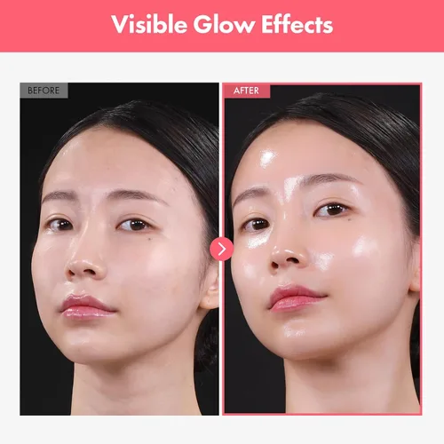 Vista 3 de TOSOWOONG Mascarilla de colágeno hidrolizado, mascarilla facial despegable para elasticidad, hidratación, brillo, piel de vidrio, hidratante facial