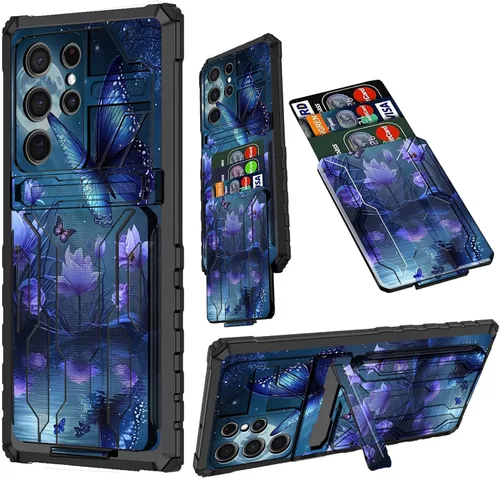 Vista 60 de Funda para Samsung A13 5G, Galaxy A13 5G con tarjetero desmontable atril resistente a prueba de golpes funda protectora para Samsung Galaxy A13 Gato