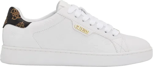 Vista 5 de GUESS Tenis Renzy para mujer, Blanco Graffitti