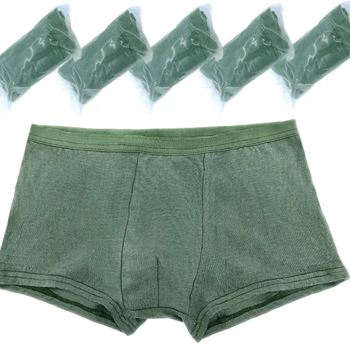 Vista 10 de STARLY 5pcs Mens Desechable Algodón Ropa Interior Viaje Boxers Escritos Portátil Pantalones Cortos Blanco/Gris/Verde Oliva