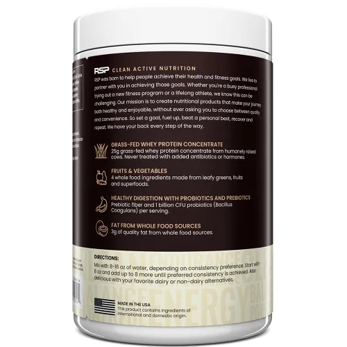 Vista 8 de TrueFit Polvo de Proteína Saludable para el Intestino, Batido de Reemplazo de Comida de Suero de Leche de Ganado Alimentado con Pasto