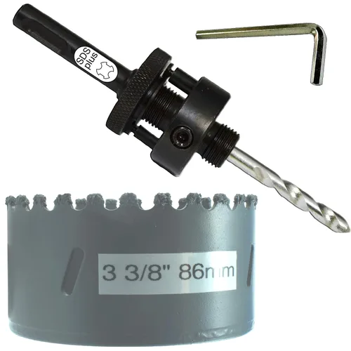 Vista 37 de Kit de extensión y eje de sierra perforadora de 7/16 pulgadas: 2 ejes hexagonales de 1/2 pulgadas y extensión de 12 pulgadas para sierras