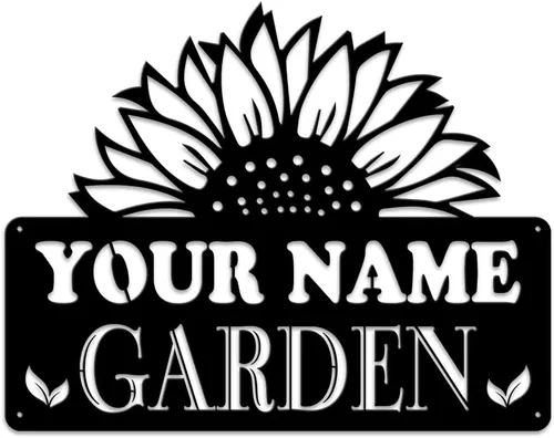 Vista 12 de MeMate Letrero de jardín para personalizar, letrero de granja de abejas, letrero de metal con nombre personalizado para amantes de las abejas