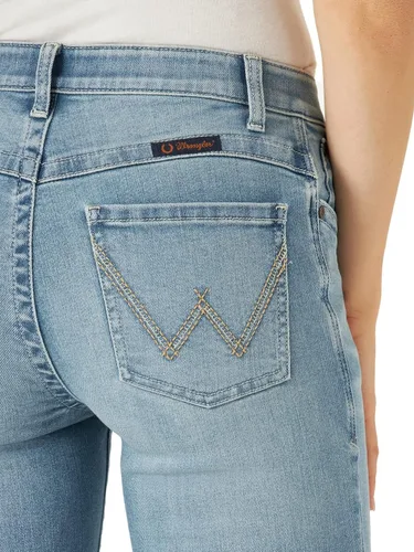 Vista 5 de Wrangler Womens Willow Mid Rise Performance Waist Boot Cut Ultimate Riding Jeans