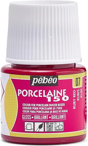 Vista 20 de Pebeo Porcelaine 150 - Pintura para porcelana de alto brillo a base de agua, botella de 45 ml - Negro abismo