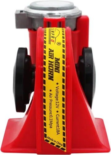 Vista 3 de GAMPRO Bocina de aire de coche compacta con bocina de camión compresor para cualquier motocicleta de vehículos de 12 V