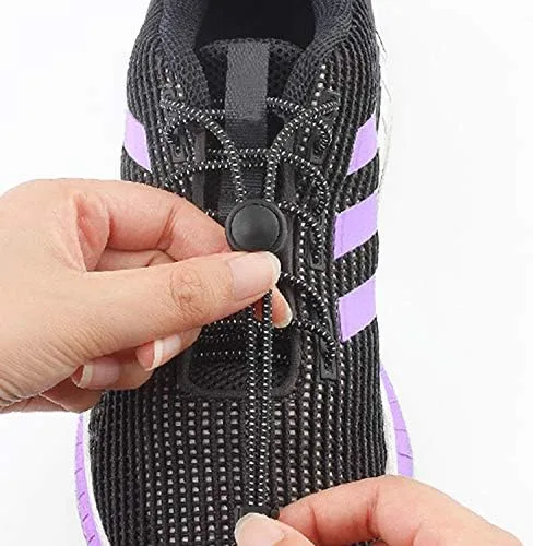 Vista 3 de UPINS 10 pares de cordones elásticos para zapatos, sin corbata, ajustable, de goma