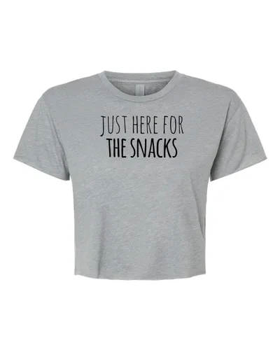 Vista 20 de I Walk The Lime, Cute Women's Screen Printed Crop Tee, Shirts With Sayings, Heather Gray or Gold (S, Heather Gray)