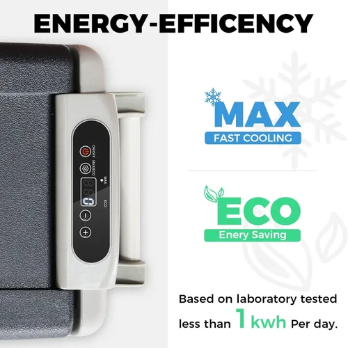 Vista 3 de Setpower AJ40 refrigerador portátil con cubierta de 42 cuartos, enfriador eléctrico de 12 voltios, refrigerador para auto, para camión, furgoneta