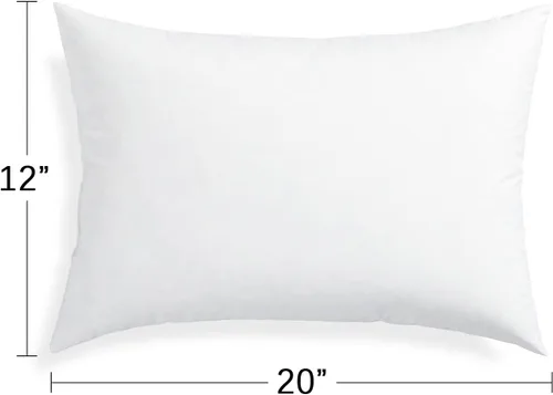 Vista 3 de FBTS Basic Juego de 2 rellenos de almohada rectangulares de 20 x 12 pulgadas, formas de almohada alternativas para almohadas decorativas