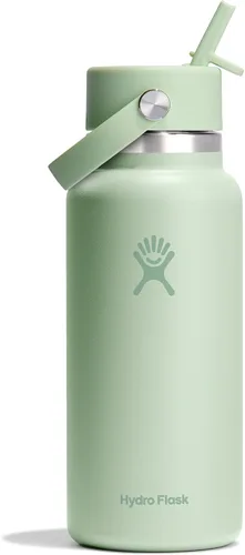 Vista 39 de Hydro Flask Botella de agua – Acero inoxidable aislado – Tapa flexible con popote de boca ancha, antiderrames, a prueba de fugas y recargable