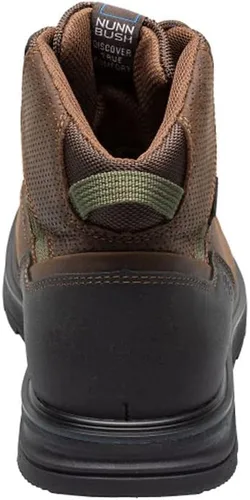 Vista 6 de Nunn Bush Luxor - Botas alpinas impermeables para hombre, tobillo chukka de cuero ligero
