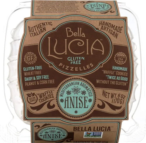 Vista 2 de Bella Lucia Pizzelas sin gluten, anís, 6 onzas