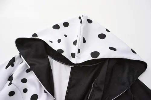 Vista 5 de Disfraz vintage de Halloween para niñas, disfraz con estampado de dálmatas
