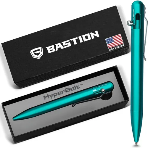 Vista 8 de BASTION® Bolígrafo de Acción de Cerrojo de Lujo, Bolígrafo Profesional Duradero con Punta Fina, Bolígrafo EDC, Bolígrafo Recargable de Tinta