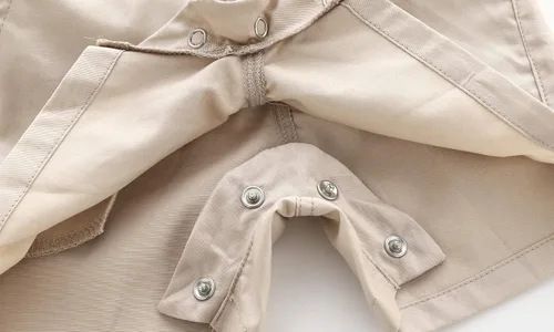 Vista 7 de Conjunto de pantalones cortos azules para bebé, trajes formales para bebés
