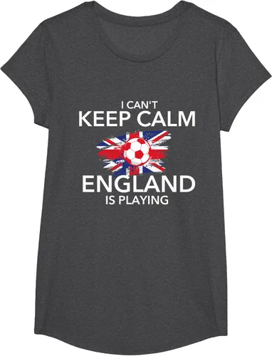 Vista 44 de I Can't Keep Calm England Is Playing - Camiseta para amantes del fútbol, Negro