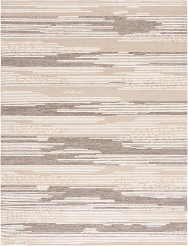 Vista 10 de Martha Stewart x Safavieh Colección de alfombras de área, alfombra de 8 pies, natural y marrón, lana hecha a mano, ideal para sala de estar