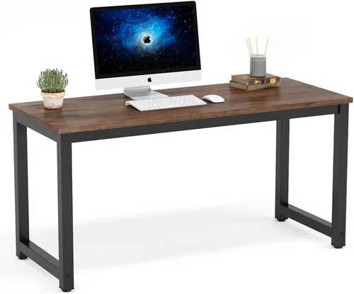 Vista 29 de Mesa para computadora Tribesigns moderna estilo sencillo para PC, portátil, estudio, moderna estación de trabajo para el oficina en casa