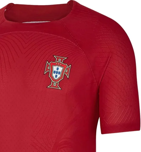 Vista 2 de Ronaldo 7 Portugal Home Soccer Jersey 202223 RojoVerde
