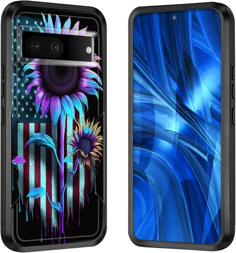 Vista 18 de Funda para Pixel 7A, [probada contra caídas de grado militar] Funda protectora resistente a prueba de golpes para Google Pixel 7A de 6.1 pulgadas