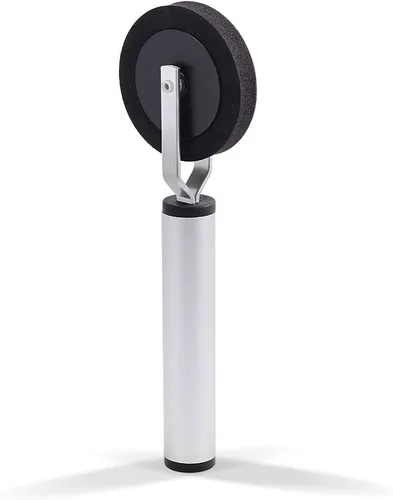 Vista 4 de NEWISHTOOL - Herramienta de aplicación de vinilo con rodillo de esponja de 0.472 in Slim Edge, Single Wheel, Aluminum Handle, Soft Foam Seam Roll