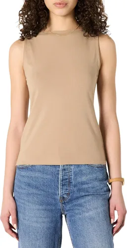 Vista 11 de Amazon Essentials Camiseta sin mangas de algodón ajustada para mujer Blanco
