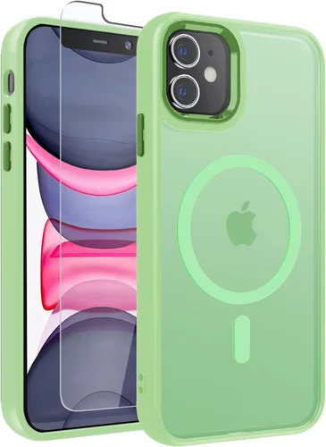 Vista 126 de WRJ Funda magnética mate para iPhone Air de 6.5 pulgadas, [compatible con Magsafe] [protección contra caídas de grado militar], delgada Negro