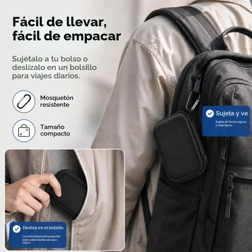 Vista 6 de PAIYULE Funda de disco duro para SSD portátil SanDisk Extreme y Extreme PRO Negro