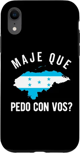 Vista 24 de Funda para iPhone 16 Bandera de Honduras Catracho Camiseta hondureña Maje Que Pedo?
