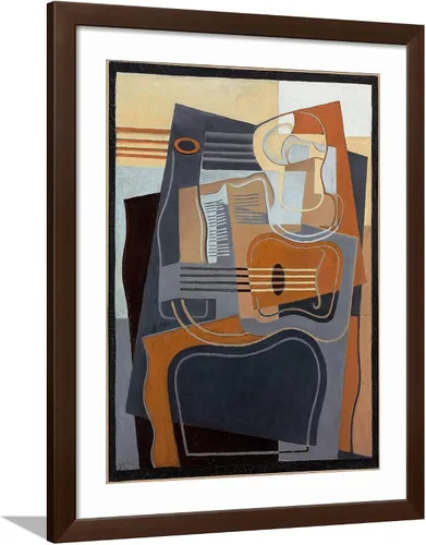 Vista 13 de ART Wall Giclee Print Le Gueridon, 1922 (Oil on Canvas) on Black Frame by Juan Gris, 12x16 Marco negro