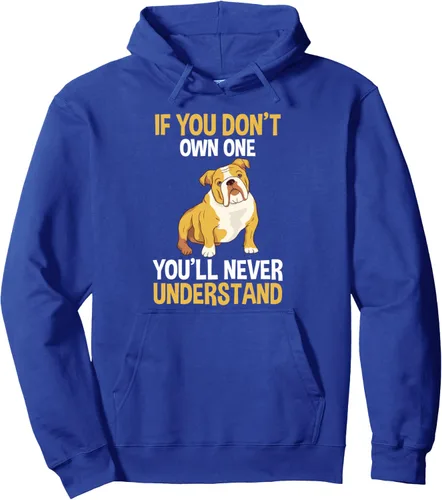 Vista 3 de Sudadera con capucha para perro Bulldog inglés, Negro