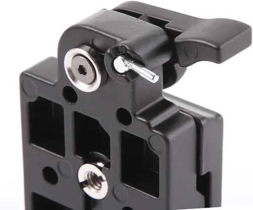 Vista 5 de FocusFoto Placa de liberación rápida con adaptador de abrazadera para Manfrotto 200PL-14 323 RC2 System Tripod Fit