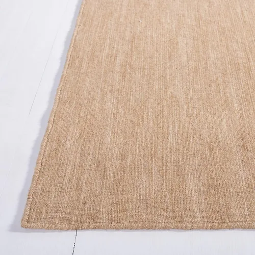 Vista 4 de SAFAVIEH Kilim Collection - Alfombra de pasillo de 2 pies 3 pulgadas x 9 pies, color beige, hecha a mano, de lana sólida, casual, ideal para zonas