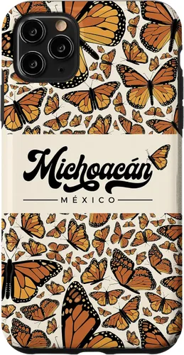 Vista 4 de Funda para iPhone 12 mini Michoacan México Mariposas Monarca