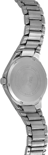 Vista 2 de Casio EF316D-2AV Edifice - Reloj de cuarzo de acero inoxidable plateado con esfera azul
