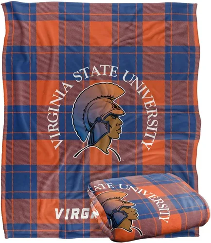Vista 186 de LOGOVISION St John's University Campus Plaid Spirit Silky Touch Manta súper suave 36 x 58 pulgadas