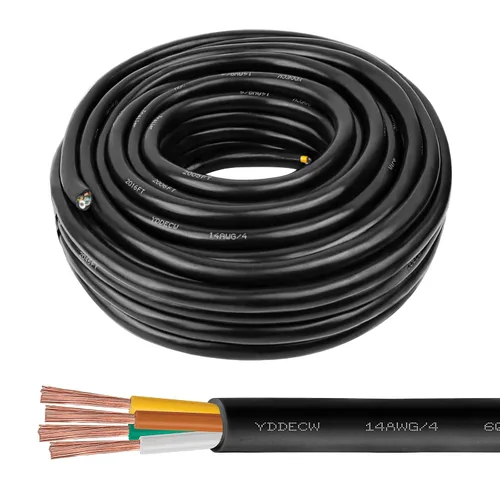 Vista 10 de Cable de control de 4 conductores 14 AWG, 10 pies, 14/4, 100% cobre puro para sistemas de aire acondicionado mini split y bomba de calor, altavoces