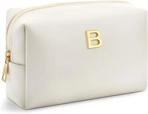 Vista 24 de Kigeli Initial Makeup Bag Gifts for Women Teen Girls Bridesmaid, C