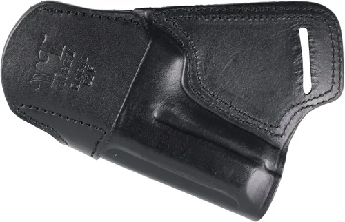 Vista 6 de YT HOBBY Funda de Pistola de Cuero Artesanal Premium SOB (Small of Back)
