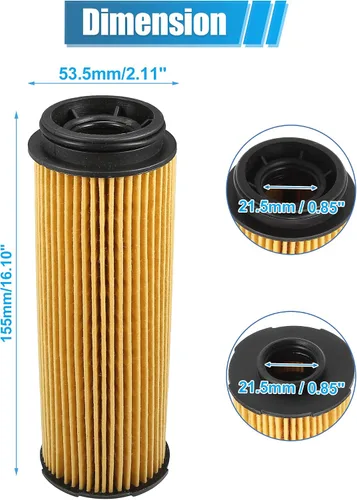 Vista 5 de X AUTOHAUX 6 piezas de repuesto de filtro de aceite de motor 11-42-7-826-799 Filtro de combustible de aceite para BMW 740i Base 3.0L L6 - Gasolina