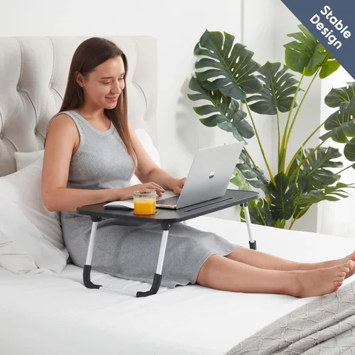 Vista 7 de Nestl Bandeja de mesa de cama para escritorio, soporte portátil