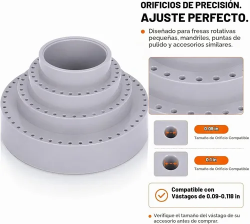 Vista 3 de Rotary Tool Bit Holder Mandril Banco Herramienta Pulido Pulido Rueda Conjunto Gris